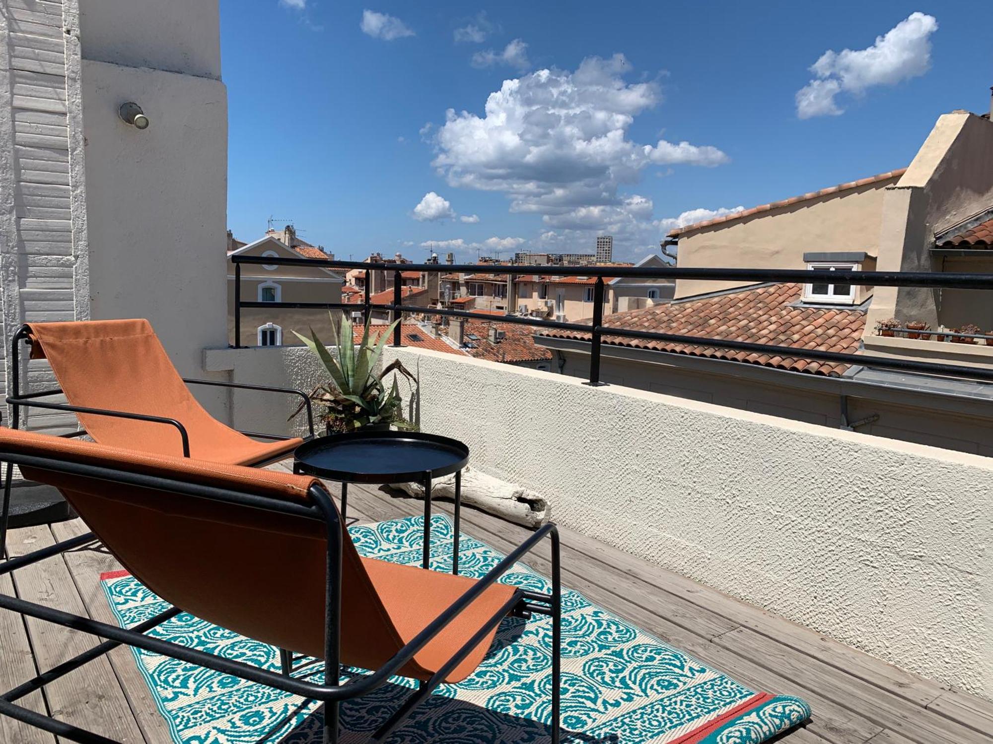 Studio Toit Terrasse Vieux Port Marseilles Exterior foto