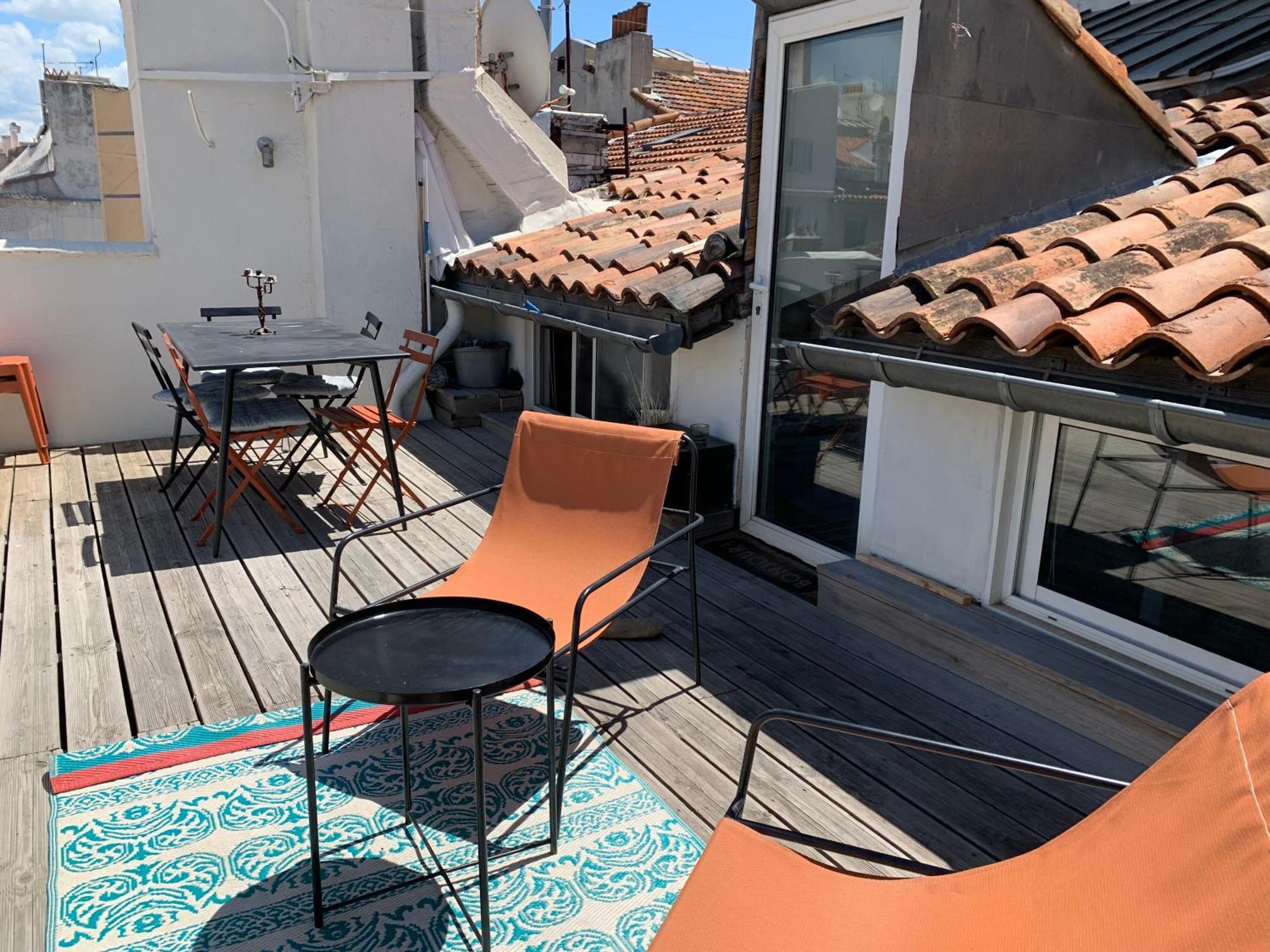 Studio Toit Terrasse Vieux Port Marseilles Exterior foto