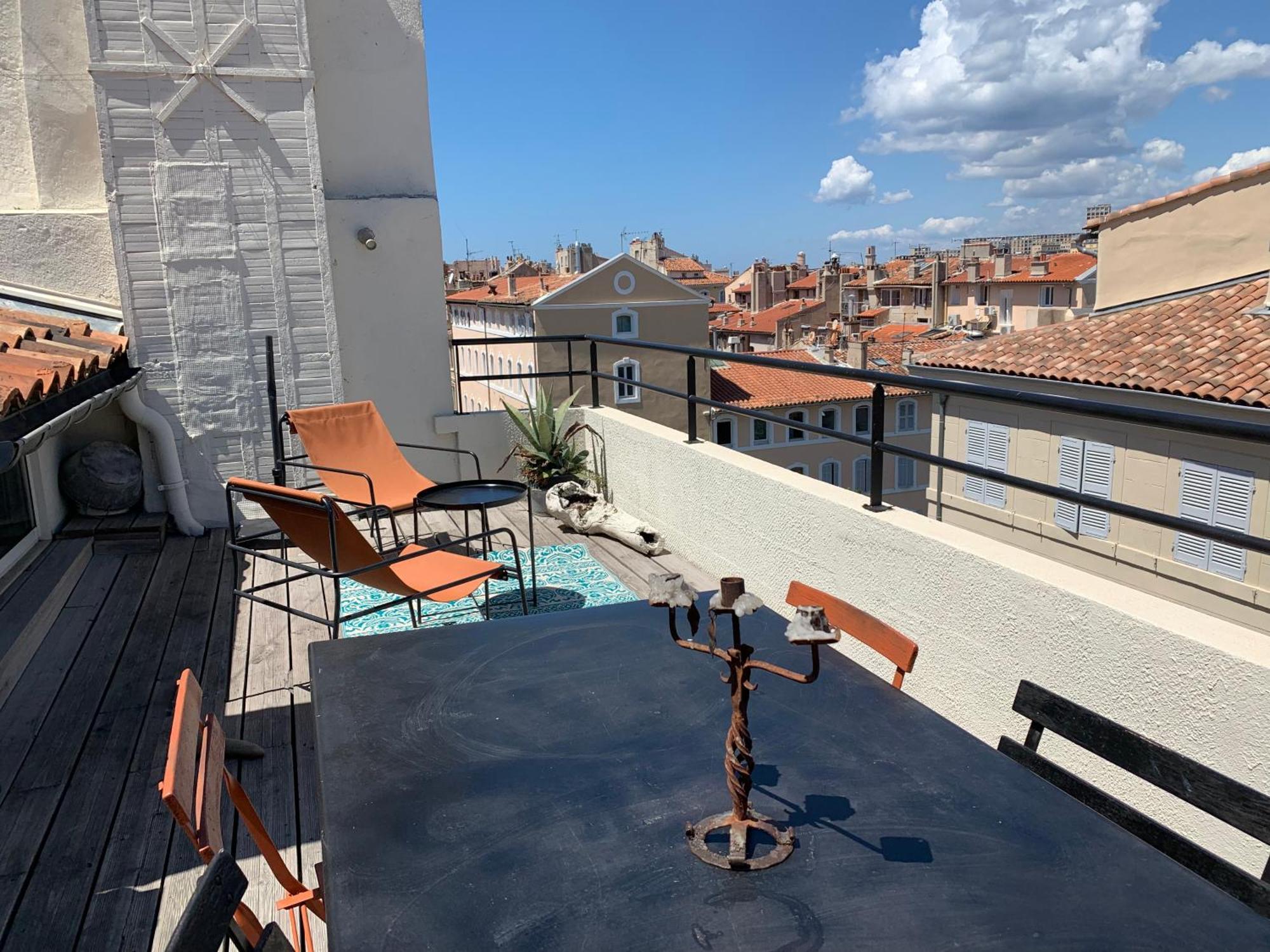 Studio Toit Terrasse Vieux Port Marseilles Exterior foto